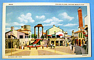 Italian Village Postcard (Chicago World's Fair)