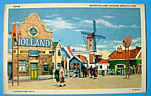 Dutch Village Postcard (Century Of Progress) (Image1)