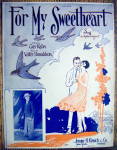 Click to view larger image of Sheet Music For 1926 For My Sweetheart (Image1)