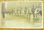 Click to view larger image of An Army Of Men On Horses In The Rain Postcard (Image3)