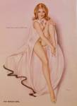 Click to view larger image of Alberto Vargas Pin Up Girl-August 1975-Woman In Pink (Image2)