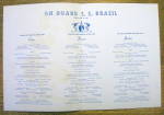Click to view larger image of S. S. Brazil Menu (Moore Mc Cormack Lines) June 1, 1956 (Image3)