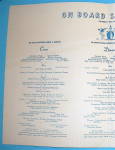 Click to view larger image of S. S. Brazil Menu (Moore Mc Cormack Lines) May 19, 1956 (Image5)