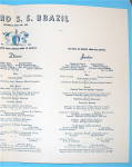 Click to view larger image of S. S. Brazil Menu (Moore Mc Cormack Lines) May 19, 1956 (Image6)