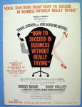 Click to view larger image of Sheet Music For 1961 How To Succeed In Business (Image1)