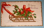 Click to view larger image of Merry Christmas Postcard By Ellen Clapsaddle (Image1)