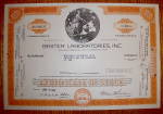 Click to view larger image of 1974 Baxter Laboratories Stock Certificate (Image1)