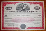 Click to view larger image of 1974 Dillingham Corporation $5000 Debenture Note (Image2)