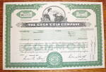 Click to view larger image of 2002 Coca Cola Company Stock Certificate (Image1)