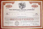 Click to view larger image of 1973 Montana Power Company $1000 Debenture (Image1)