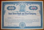 Click to view larger image of 1963 State Street Bank & Trust Co Stock Certificate (Image1)