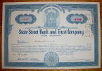 Click to view larger image of 1963 State Street Bank & Trust Co Stock Certificate (Image2)