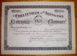 Click to view larger image of 1910's Cheltenham & Abington Sewerage Co. Stock (Image1)