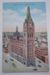 Click to view larger image of The City Hall Of Milwaukee, Wisconsin Postcard (Image2)