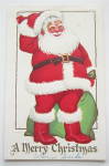 Click to view larger image of Santa Claus Holding Toy Bag Postcard (Image1)