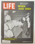 Click to view larger image of Life Magazine September 29, 1961 When Dag Died  (Image1)