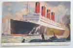 Click to view larger image of Aquitania Ship Postcard (Cunard Line) (Image1)