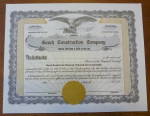 Click to view larger image of Gooch Construction Company Stock Certificate (Image1)