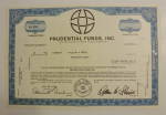 Click to view larger image of 1973 Prudential Funds Inc. Stock Certificate (Image1)