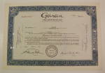 Click to view larger image of 1969 Garan Inc. Stock Certificate (Image1)