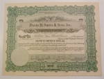 Click to view larger image of 1927 David H. Smith & Sons Inc. Stock Certificate  (Image1)