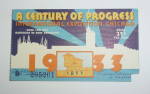 Click to view larger image of 1933-34 Century of Progress Chicago Expo Ticket  (Image2)
