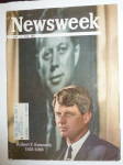 Click to view larger image of Newsweek Magazine-June 17, 1968-Robert Kennedy (Image1)