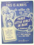 Sheet Music For 1946 This Is Always 