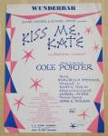 1948 Wunderbar Sheet Music (Kiss Me Kate)