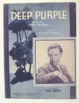 Sheet Music For 1939 Deep Purple 