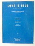 Sheet Music For 1968 Love Is Blue 