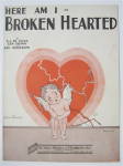 Click to view larger image of Sheet Music For 1927 Here Am I Broken Hearted  (Image2)