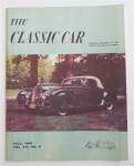 The Classic Car Magazine Fall 1966 1938 Delahaye V-12