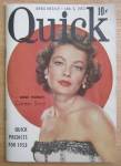 Quick Magazine January 5, 1953 Gene Tierney 