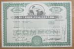 Click to view larger image of 1996 Coca Cola Stock Certificate  (Image1)