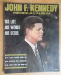 John F Kennedy Memorial Album Magazine 1964