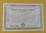 Click to view larger image of 1953 Boston & Maine Railroad Stock Certificate  (Image4)