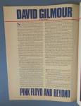 Click to view larger image of Guitar Player Magazine November 1984 David Gilmour (Image3)