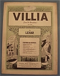 Sheet Music For 1939 Villia (From The Merry Widow)