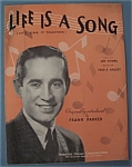 Sheet Music For 1935 Life Is A Song