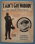 Sheet Music For 1916 I Ain't Got Nobody