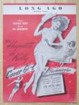 Click to view larger image of Sheet Music For 1944 Long Ago (Rita Hayworth Cover) (Image1)