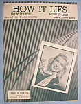 Click to view larger image of Sheet Music For 1949 How It Lies (Image1)