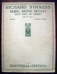 Sheet Music of 1897 Ruhe, Meine Seele