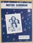 1954 Mister Sandman Sheet Music (The Chordettes)