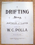 Sheet Music For 1920 Drifting Song