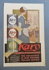 1920 Karo Syrup with Maid Putting Syrup in Tea Pot 