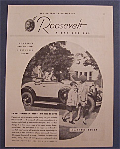 Vintage Ad: 1929  Roosevelt  Automobile (Image1)