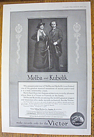 1914 Victor Records With Melba & Kubelik