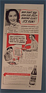 Vintage Ad: 1938 Certo With Maureen O' Sullivan